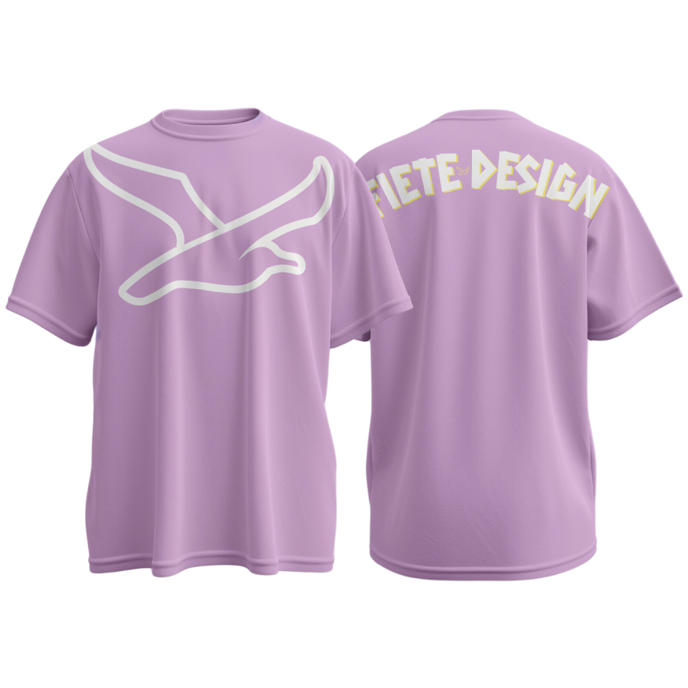FIETE DESIGN OVERSIZE SHIRT BIG LOGO LILAC